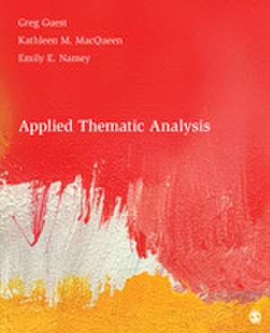 Applied Thematic Analysis de Greg Guest