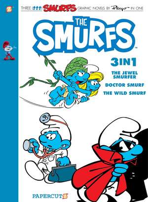 The Smurfs 3-in-1 Vol. 7: Collecting 'The Jewel Smurfer,' 'Doctor Smurf,' and 'The Wild Smurf' de Peyo