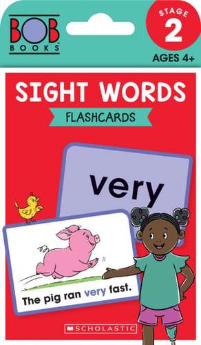 Bob Books - Sight Words Flashcards Phonics, Ages 4 and Up, Kindergarten (Stage 2: Emerging Reader) de Scholastic