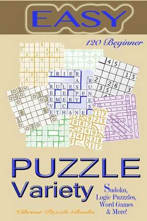 Variety Puzzles Easy de Vibrant Puzzle Books