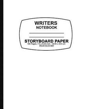 Writers Storyboard Notebook - White Cover de Storyboard Paper Notebook