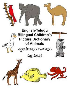 English-Telugu Bilingual Children's Picture Dictionary of Animals de Richard Carlson Jr