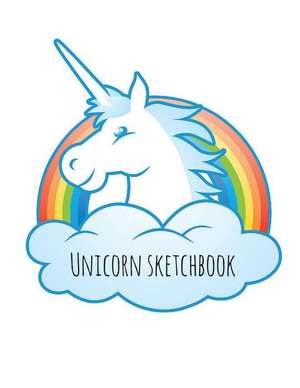 Unicorn Sketchbook - Unicorn in the Rainbow Clouds de Unicorn Sketchbook