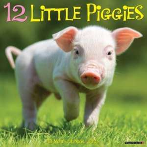 12 Little Piggies 2025 12 X 12 Wall Calendar de Willow Creek Press