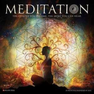 Meditation 2025 12 X 12 Wall Calendar de Willow Creek Press