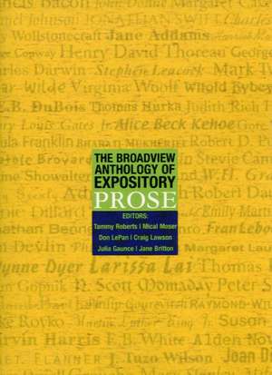 The Broadview Anthology of Expository Prose de Tammy Roberts