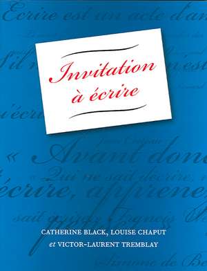 Invitation A Ecrire de Catherine Black