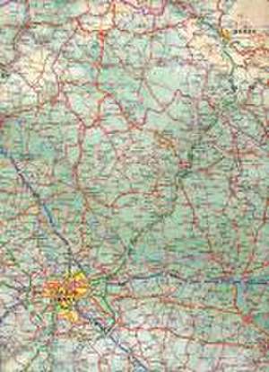 Czech Republic Travel Reference Map 1 : 370 000