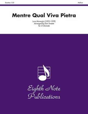 Mentre Qual Viva Pietra: Score & Parts de Luca Marenzio