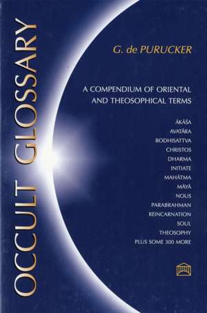 Occult Glossary de Gottfried De Purucker