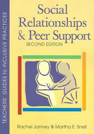 Social Relationships and Peer Support de Rachel Janney