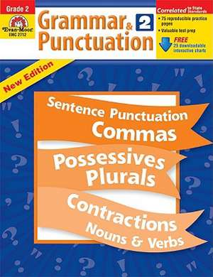 Grammar & Punctuation, Grade 2 [With Free Download] de Evan-Moor Educational Publishers