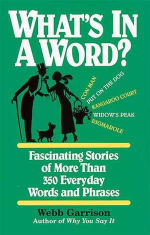 What's in a Word: Fascinating Stories of More Than 350 Everyday Words and Phrases de Webb Garrison