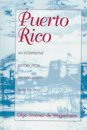 Puerto Rico, an Interpretive History de Olga Jimenez De Wagenheim