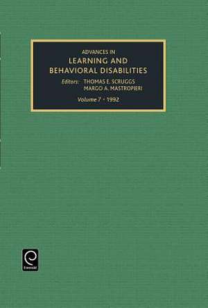 Advances in Learning and Behavioural Disabilities de Kenneth D. Gadow