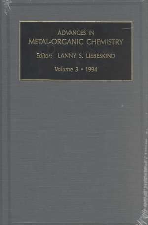 Advances in Metal-Organic Chemistry de Bozzano G Luisa