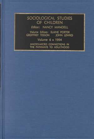 Macro–Micro Connections in the Pathways to Adulthood de Nancy Mandell