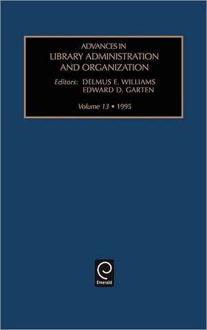 Advances in Library Administration and Organization de Gerard B. Mccabe