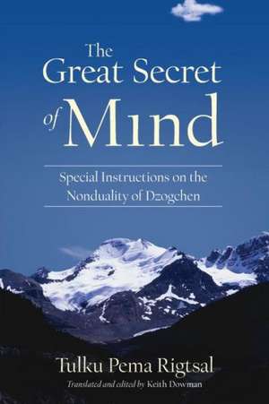 The Great Secret of Mind: Special Instructions on the Nonduality of Dzogchen de Padma-Rig-Rtsal