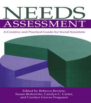 Needs Assessment: A Creative And Practical Guide For Social Scientists de Rebecca Reviere