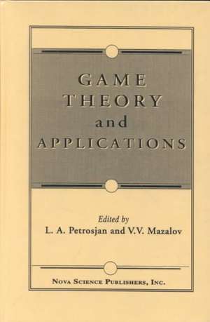 Game Theory & Applications de L A Petrosjan