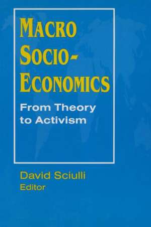 Macro Socio-economics: From Theory to Activism: From Theory to Activism de David Sciulli