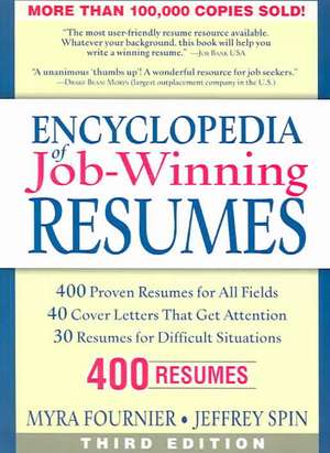 Encyclopedia of Job-Winning Resumes de Myra Fournier