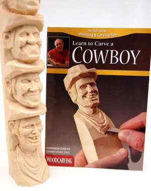 Cowboy Study Stick Kit (Learn to Carve Faces with Harold Enlow) de Harold L. Enlow