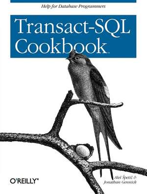 Transact–SQL Cookbook de Ales Spetic