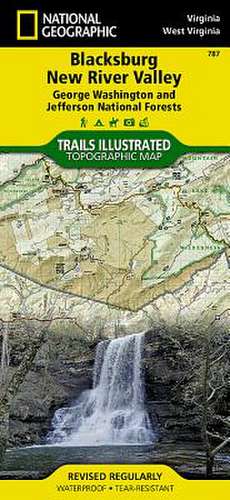 Blacksburg/New River Valley, Jefferson National Forest: Trails Illustrated Other Rec. Areas de National Geographic Maps