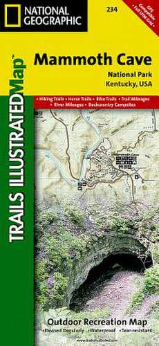 Mammoth Cave National Park: Trails Illustrated National Parks de National Geographic Maps