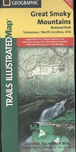 Great Smoky Mountains National Park: Trails Illustrated National Parks de National Geographic Maps