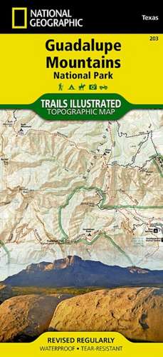 Guadalupe Mountains National Park: Trails Illustrated National Parks de National Geographic Maps