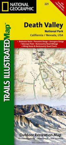 Death Valley National Park: Trails Illustrated National Parks de National Geographic Maps