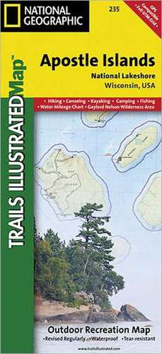 Apostle Isles National Lakeshore: Trails Illustrated National Parks de National Geographic Maps