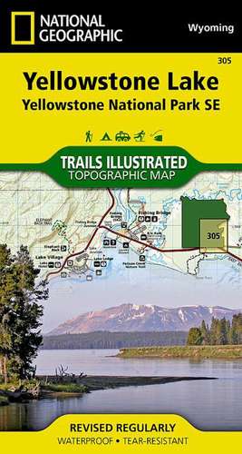 Yellowstone SE/Yellowstone Lake: Trails Illustrated National Parks de National Geographic Maps