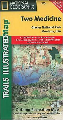 Two Medicine, Glacier National Park: Trails Illustrated National Parks de National Geographic Maps