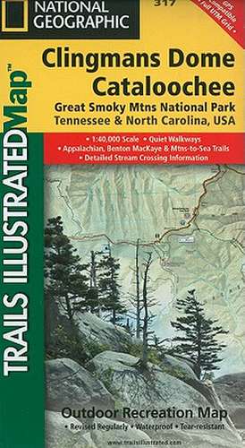 Clingman's Dome/Cataloochee, Great Smoky Mountains National Park: Trails Illustrated National Parks de National Geographic Maps