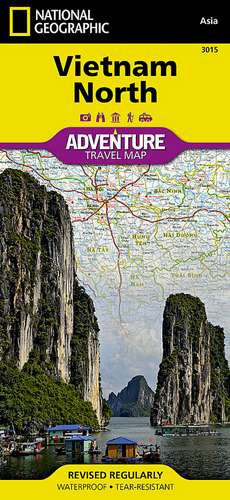 Vietnam, North: Travel Maps International Adventure Map de National Geographic Maps