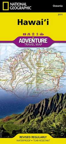 Hawaii: Travel Maps International Adventure Map de National Geographic Maps