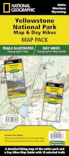 Yellowstone Day Hikes and National Park Map [Map Pack Bundle] de National Geographic Maps