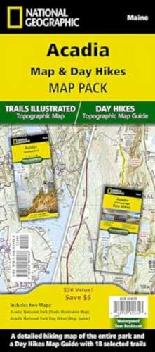 Acadia Day Hikes and National Park [Map Pack Bundle] de National Geographic Maps