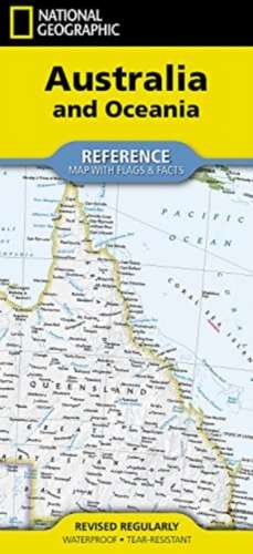 National Geographic Australia and Oceania Map (Folded with Flags and Facts) de National Geographic Maps