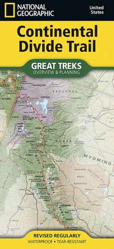 Continental Divide Trail Overview & Planning Map de National Geographic Maps