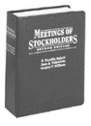 Meetings of Stockholders de Jesse A. Finkelstein