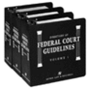 Directory of Federal Court Guidelines de Aspen Publishers Editorial