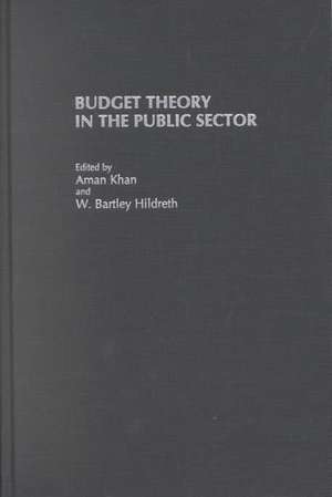 Budget Theory in the Public Sector de Aman Khan