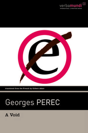 A Void de Georges Perec