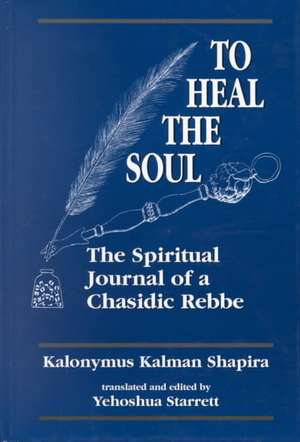 To Heal the Soul de Kalonymus Kalmish Shapira