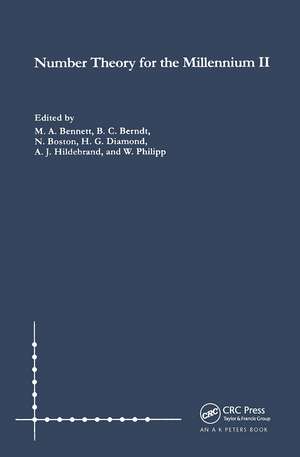 Number Theory for the Millennium II de Bruce Berndt